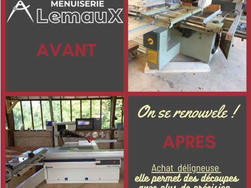 Carnet de vie : nouvelles machines chez Lemaux