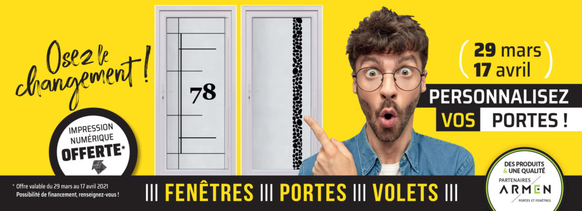 Osez le changement : personnalisez vos portes !!