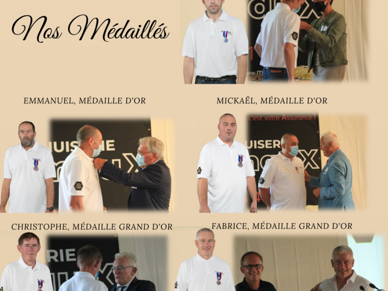 Retour sur nos médaillés lors de nos 80 ans