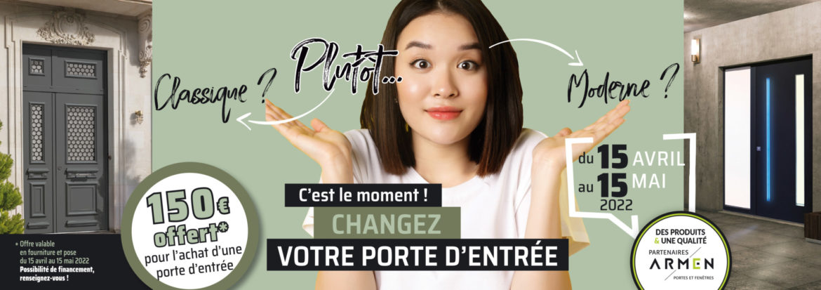 Et si en printemps, vous changiez votre porte d’entrée !!!