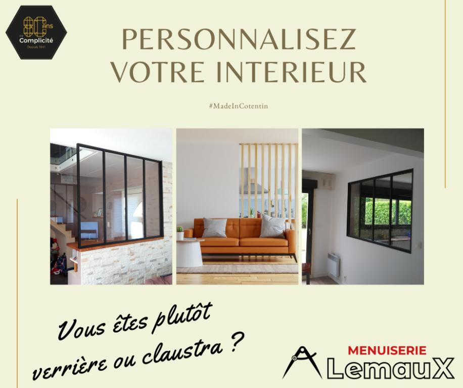 Nos verrières et claustras sur mesure pour personnaliser votre intérieur
