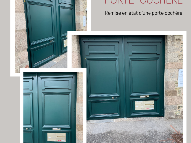 Carnet de chantier : La porte cochère