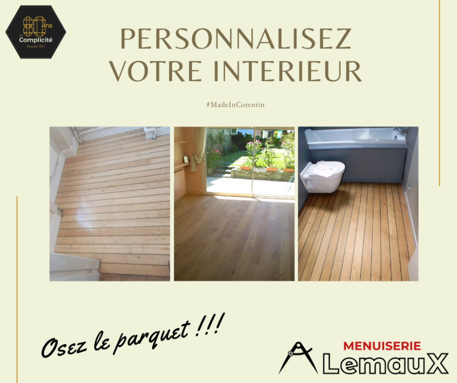Envie de donner du cachet à votre pièce, optez pour du parquet !!!