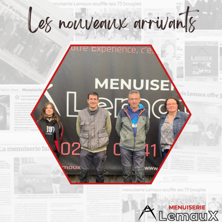 NOUVEAUX ARRIVANTS AU SEIN DE LA TEAM LEMAUX