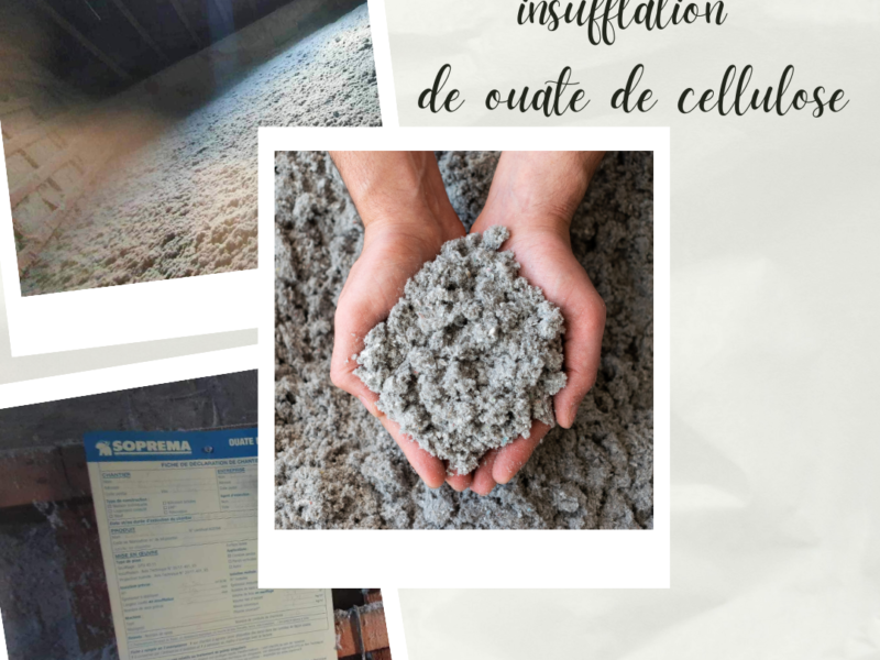 CARNET DE CHANTIER : Isolation par insufflation de ouate