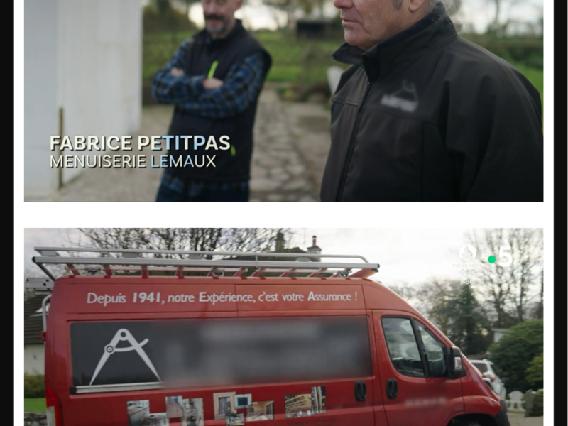 La Menuiserie Lemaux à l’honneur sur France 5 !