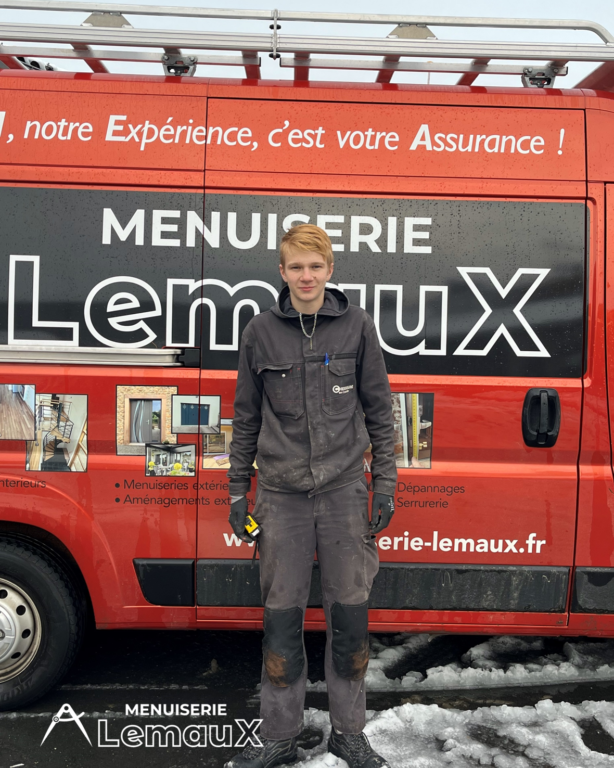 Nouvelle recrue à la Menuiserie : bienvenue Styven !