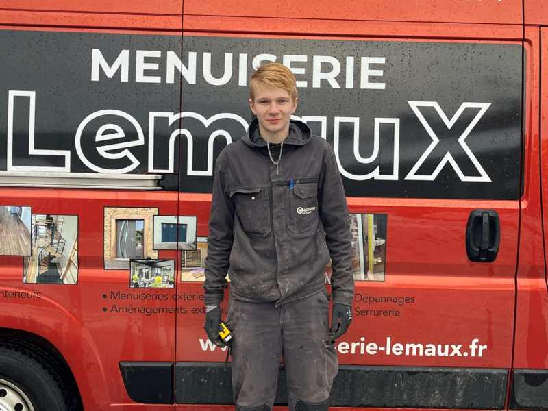 Nouvelle recrue à la Menuiserie : bienvenue Styven !