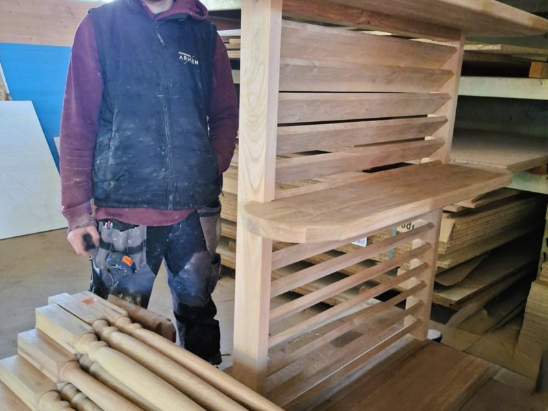 Un claustra sur mesure fabriqué par Mathis