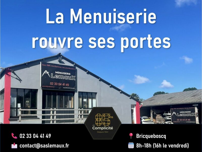 C’est la rentrée à la Menuiserie Lemaux